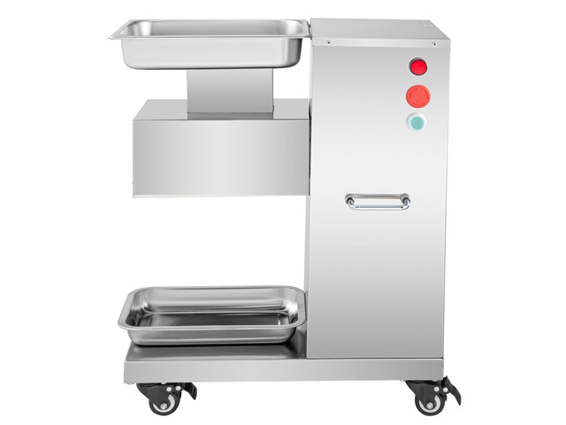 110V Commercial Meat Cutter Machine 1100LB/H Electric Meat Cutting Machine 750W Commercial Meat Slicer 3mm Blade Restaurant Food Slicer Stainless...