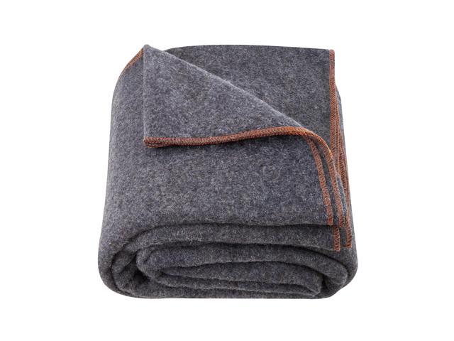 Wool Camping Blanket, Large Warm Stadium Blanket, Waterproof & Windproof, Flame Retardant, Great for Outdoors, Picnics, Hiking, Sports Events,...