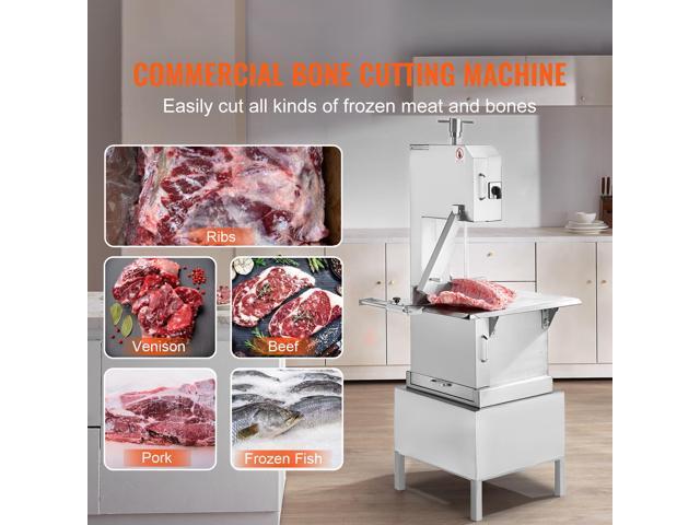 VEVOR Commercial Electric Meat Bandsaw, 2200W Stainless Steel Vertical Bone Sawing Machine, Workbeach 24.4' x 20.5', 0.16-8.7 Inch Cutting...