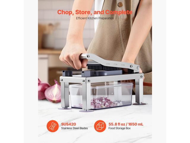 Vegetable Chopper Mandoline Slicer All-in-1 Food Veggie Cutter 8 Blades