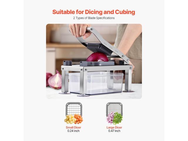 Vegetable Chopper Mandoline Slicer All-in-1 Food Veggie Cutter 8 Blades