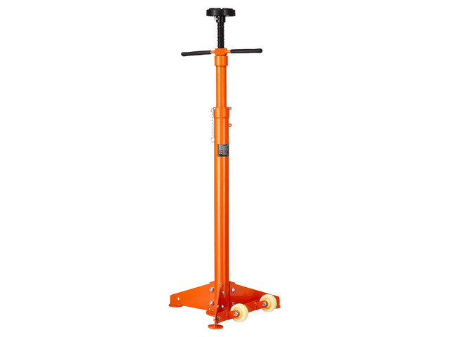 Underhoist Support Stand, 3/4 Ton Capacity Under Hoist Jack Stand, Lifting from 38.4 to 75.4 in, Bearing Mounted Spin Handle, Self-Locking Threaded...