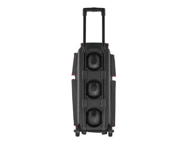 3 Ball Bowling Bag with Wheels Double Roller Bowling Bag with Shoe Compartment