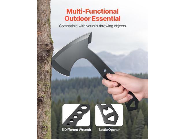Throwing Axes and Tomahawks, 3 Pack Axe Throwing Hatchet Set, Multi-Functional Handle with Wrench and Bottle Opener, Stainless Steel, with Black...