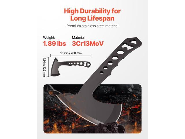 Throwing Axes and Tomahawks, 3 Pack Axe Throwing Hatchet Set, Multi-Functional Handle with Wrench and Bottle Opener, Stainless Steel, with Black...