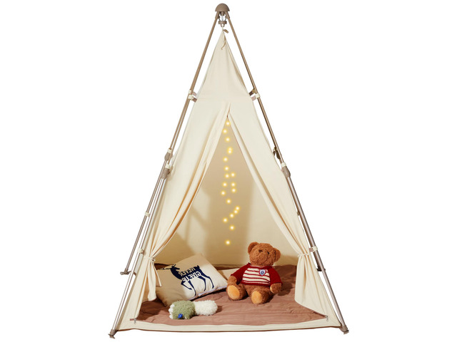 VEVOR Kids Play Tent, Teepee Tent for Kids 1-5 Years Old, Tent for Kids with Windows for Indoor and Outdoor, Foldable Toddler Tent with Mat and...