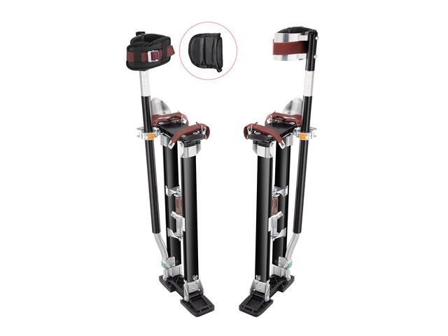 Drywall Stilts, 24''-40'' Adjustable Aluminum Tool Stilts with Protective Knee Pads, Durable and Non-slip Work Stilts for Sheetrock Painting,...