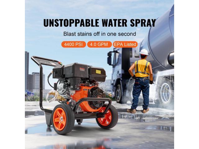 Gas Pressure Washer, 4400 PSI 4.0 GPM, Gas Powered Pressure Washer with Copper Pump, Spray Gun and Extension Wand, 5 Quick Connect Nozzles, for...