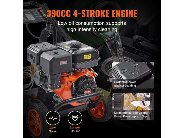 Gas Pressure Washer, 4400 PSI 4.0 GPM, Gas Powered Pressure Washer with Copper Pump, Spray Gun and Extension Wand, 5 Quick Connect Nozzles, for...