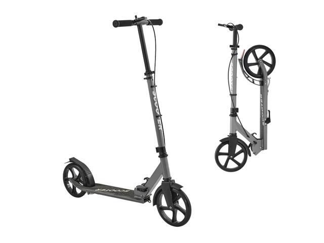 Kick Scooter for Kids Ages 8+, Teens & Adults, 2-Wheel Toddler Scooter with Adjustable Height Handlebar, Wide Anti-Slip Deck, Foldable Lightweight...