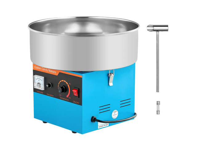 Cotton Candy Machine Commercial, 1000W Electric Candy Floss Maker, Easy Use with 15 inch Stainless Steel Bowl and Sugar Scoop, Makes Hard Candy for...