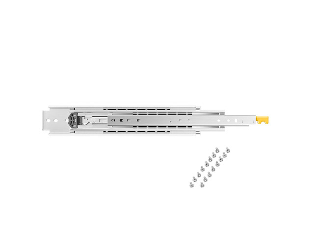 1 Pair Full Extension Drawer Slides 18 20 22 28 30 32 36 38 40 44 48 52 56 60 in, 500 lbs Load Capacity Locking Drawer Slides, Ball Bearing with...