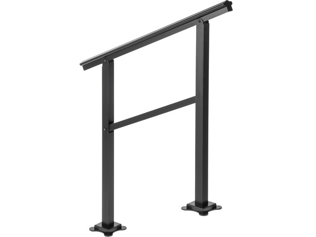 Outdoor Handrail 165LBS Load Handrail Outdoor Stairs Aluminum Stair Handrail 36 x 35/' Outdoor Stair Railing Transitional Range from 0 to 30°...