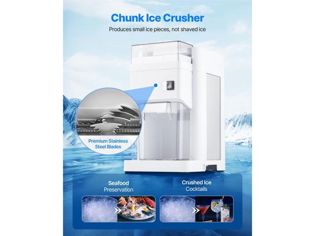 Commercial Ice Shaver Machine, 1.91QT /1.8L Large Electric Ice Cube Crusher Shaved Maker with 300W Premium Motor, Stainless Steel Blades, for Bar...