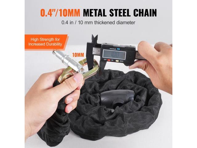 Bike Chain Lock, 5.91 Ft Combination Bicycle Chain Lock with 4 Keys, Heavy Duty Anti-Theft High Security Bike Locks, Perfect for Bike, Motorcycle,...