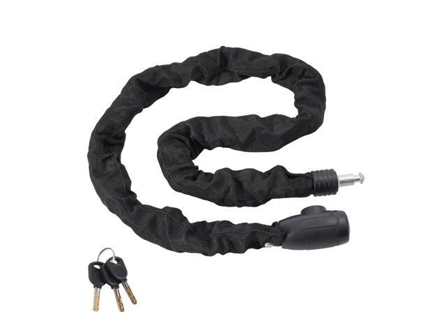 Bike Chain Lock, 3.94 Ft Combination Bicycle Chain Lock with 4 Keys, Heavy Duty Anti-Theft High Security Bike Locks, Perfect for Bike, Motorcycle,...