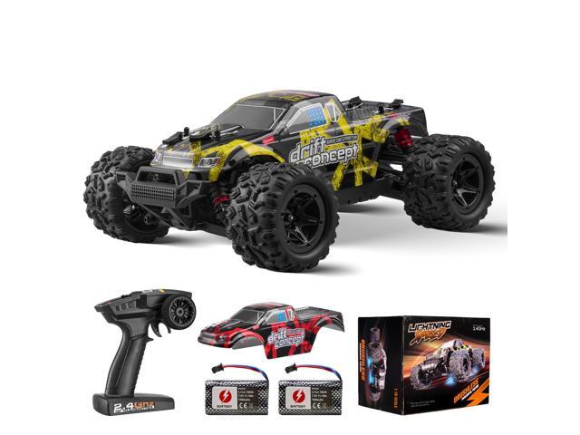 Remote Control Car, 1:18 Scale RC Car for Kids, All Terrain 4WD Off-Road Truck with 45° Wheelie & Adjustable Speed, 45 km/h High-Speed Hobby RC...