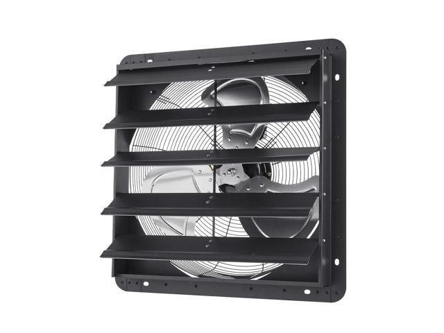 20 inch Shutter Exhaust Fan, Wall Mounted Attic Vent Fan with Smart Programming Variable Speed Temperature Control, 4800 CFM,EC Motor,Timer, for...