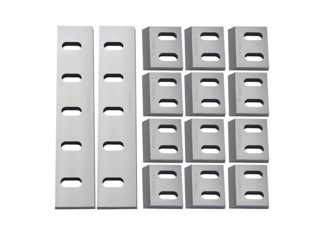 VEVOR Shredder Blades, Alloy Steel Shredder Machine Blade Kit with 12 Rotating and 2 Fixed Blades, High-Hardness SKD-11 Blade, Compatible with...
