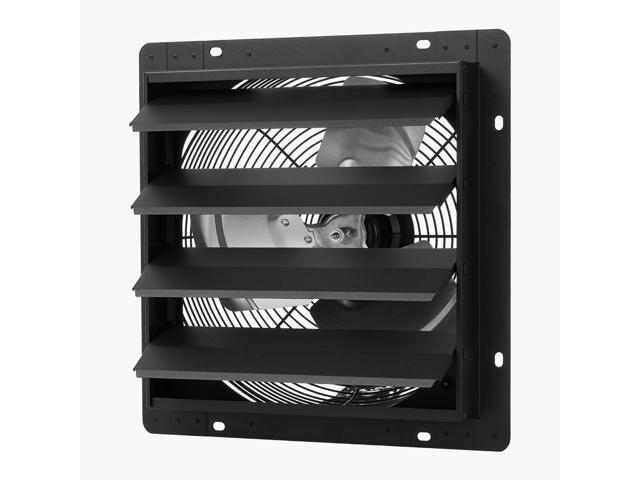 14 inch Shutter Exhaust Fan, Wall Mounted Attic Vent Fan with Smart Programming Variable Speed Temperature Control, 2000 CFM,EC Motor,Timer, for...