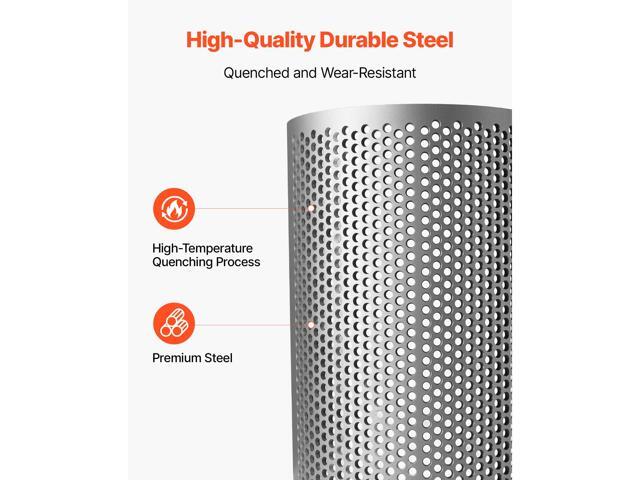VEVOR Screen Mesh for Plastic Shredder, High-Quality Steel Durable Mesh, 0.236 in/6 mm High-Precision Aperture Screen, Compatible with Model 250...