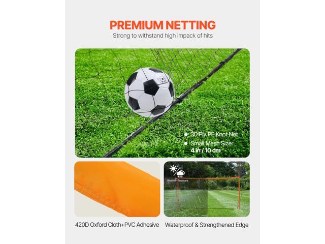 Portable Soccer Goal, 12x6 ft Adults Kids Backyard Soccer Net, Large Practice Soccer Net, Steel Fiberglass Structure Training Goal Set, All-Weather...