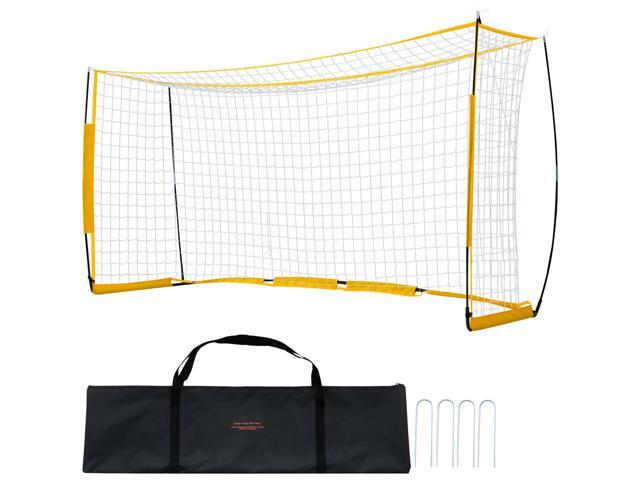 Portable Soccer Goal, 12x6 ft Adults Kids Backyard Soccer Net, Large Practice Soccer Net, Steel Fiberglass Structure Training Goal Set, All-Weather...