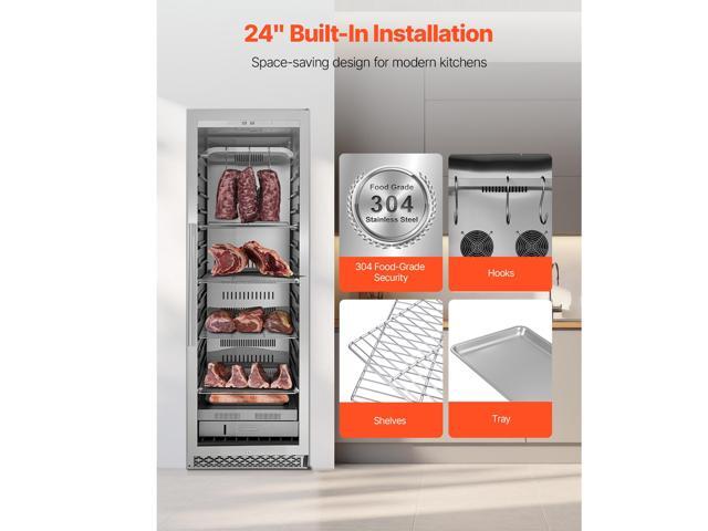 298 LBS Dry Aging Fridge for Steaks, Dry Ager Refrigerator for Meat with Precise Temperature & Humidity Control, Freestanding & Built-in Beef Aging...