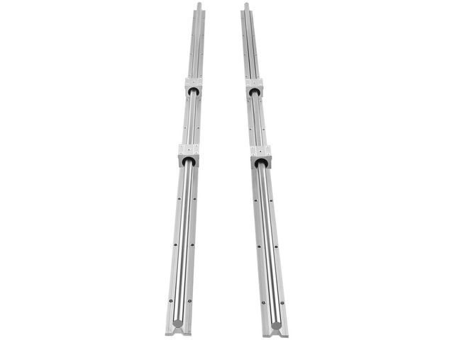 VEVOR Linear Guide Rail Set, SBR16 1500mm, 2 PCS 59 in/1500 mm SBR16 Guide Rails and 4 PCS SBR16UU Slide Blocks, Linear Rails and Bearings Kit for...