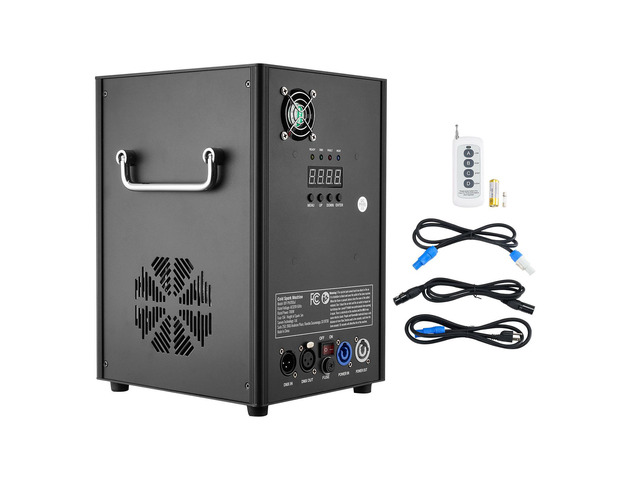 Cold Spark Machine, 700W Output Fireworks Controller, 6.6-16.4ft Adjustable Height, with Advanced DMX System,LED Screen,Portable Handle,HeavyDuty...