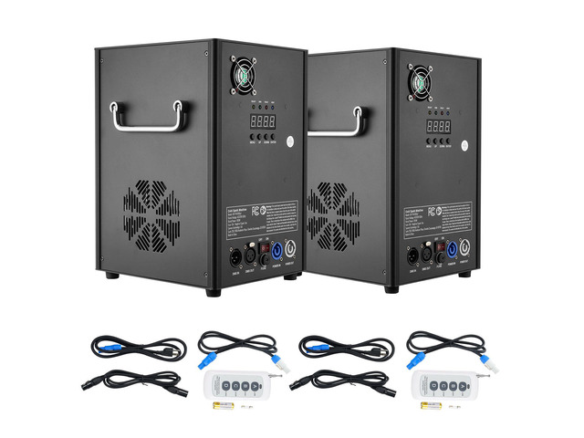VEVOR Cold Spark Firework Machinex2 700W 6.6-16.4ft Stage DJ Wedding Event Party