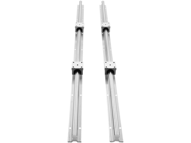 VEVOR Linear Guide Rail Set, SBR20 800mm, 2 PCS 31.5 in/800 mm SBR20 Guide Rails and 4 PCS SBR20UU Slide Blocks, Linear Rails and Bearings Kit for...