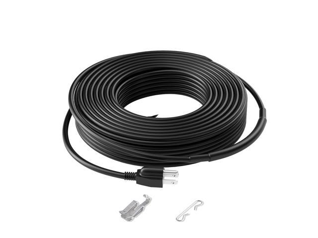 VEVOR Self-Regulating Pipe Heating Cable 80FT 5W/FT Heat Tape for Pipes Roof