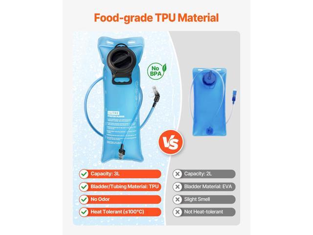 Hydration Backpack, Water Backpack with 3L TPU Water Bladder, Tactical Molle Hiking Hydration Pack with Storage for Men Women, Hydro Water Daypack...