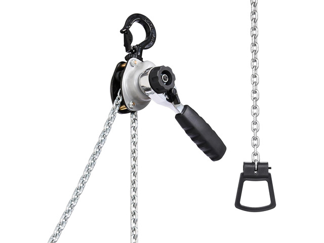 Manual Lever Chain Hoist, 1/2T 1100LBS Capacity Heavy Duty Come Along, 20FT Lift G80 Alloy Steel Chain With Dual Pawl Mechanical Brake,360°Rotating...
