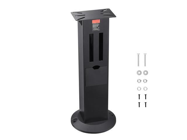 Bench Grinder Stand, Heavy-Duty Bench Grinder and Vise Floor Pedestal with 11' x 6.7' Mounting Plate, Grinding Wheel Storage Compartments & Cast...