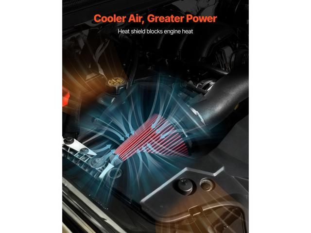 Cold Air Intake, 3.9 Inch Cold Air Intake System + Heat Shield Compatible with 2019-2025 Chevy Silverado/GMC Sierra, 2021-2025 Cadillac Escalade...