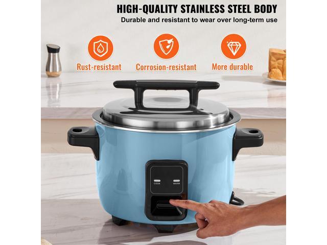 VEVOR Commercial Rice Cooker 50-Cup Non-Stick Pot 10L 24H Keep Warm Restaurant