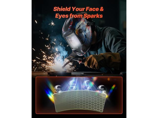 Welding Helmet Outer Cover Lens, 20PCS 4.76' x 4.65' Outside Replacement Lens, Filter Protective Clear Covers Compatible with CRIUS/METIS Series...