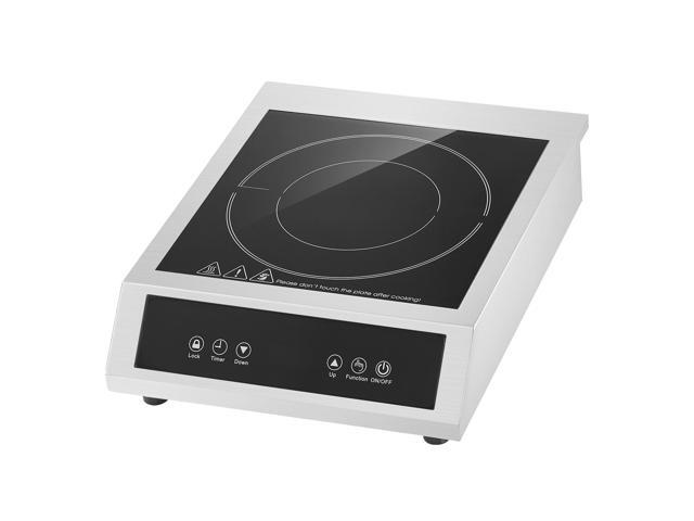 Portable Induction Cooktop, 3500W Commercial Induction Burner with 11 Temperature Settings, Stainless Steel Countertop Induction Hot Plate with 3H...