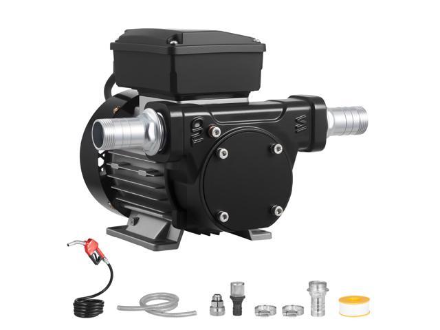 Fuel Transfer Pump 110V, 16 GPM 60 L/min, AC Electric Oil Transfer Pump for Diesel Kerosene Biodiesel, with Auto Fuel Nozzle & 2 Hoses, 45 ft/13.7...