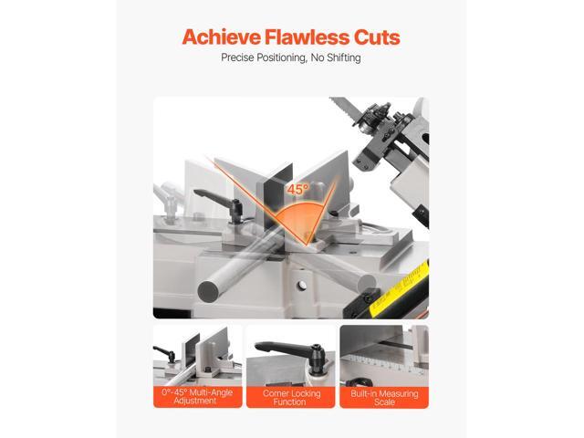 Metal Horizontal Band Saw, 7 x 12 in Rectangular Cutting Capacity, 110/220V Metal Vertical Cutting Bandsaw with 1.1 kW Motor, 0-45° Angle...