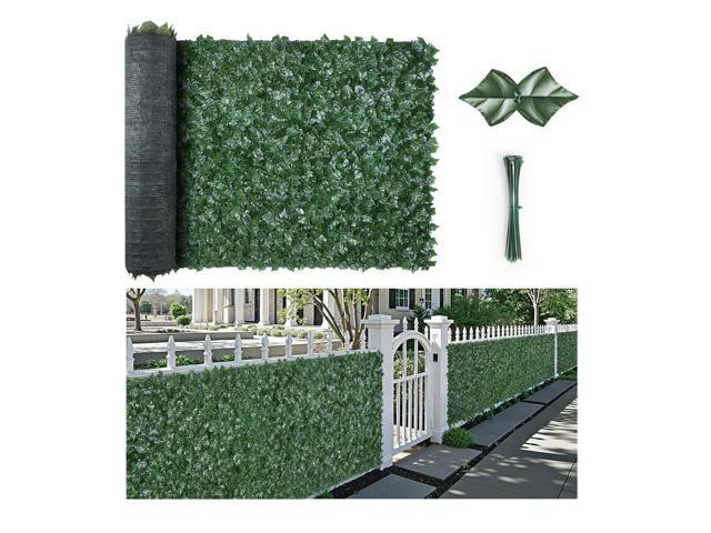 Ivy Privacy Fence, 59 x 98 in Artificial Green Wall Screen, Greenery Ivy Fence with Strengthened Joint, Faux Hedges Vine Leaf Decoration for...