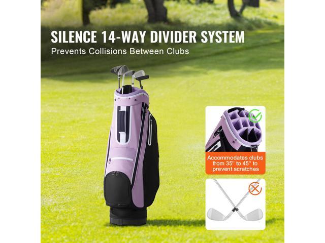 Golf Cart Bag with 14 Way Organizer Divider Top, 36 Multiple Pockets Premium Cart Bag, Durable Golf Bags with Handles & Dust Cover & Detachable...