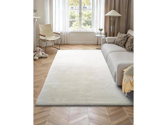 VEVOR Indoor Plush Area Rugs, 8 x 10 ft Soft Plush Carpet, Furry Shag Area Rugs for Living Room, Bedroom, Sunroom, Modern Home Decor Aesthetic,...
