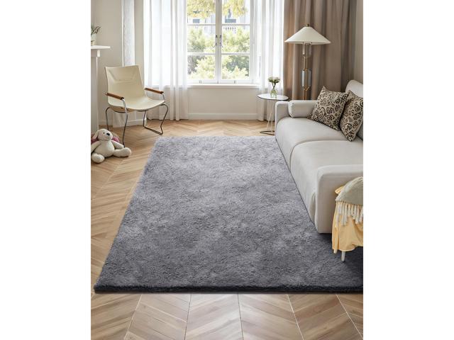 Indoor Plush Area Rugs, 8 x 10 ft Soft Plush Carpet, Furry Shag Area Rugs for Living Room, Bedroom, Sunroom, Modern Home Decor Aesthetic,...