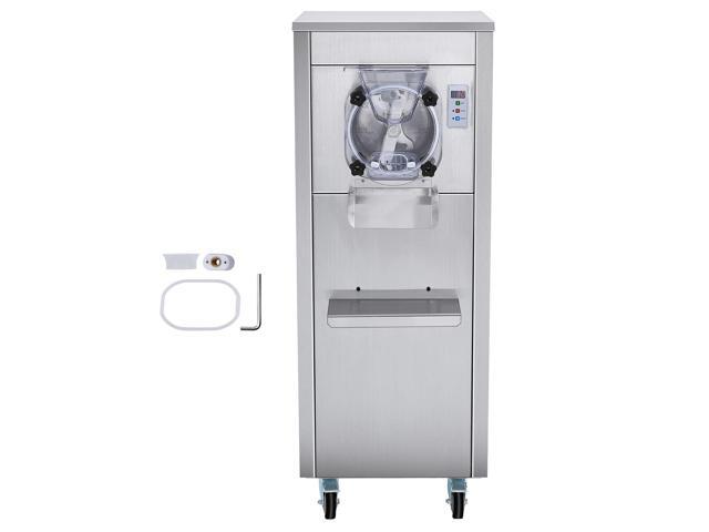Ice Cream Maker for Commercial Use, Produces 18 Liters per Hour, 1780W, Offers Single Flavor, Equipped with Wheels, 6L Stainless Cylinder, LED...