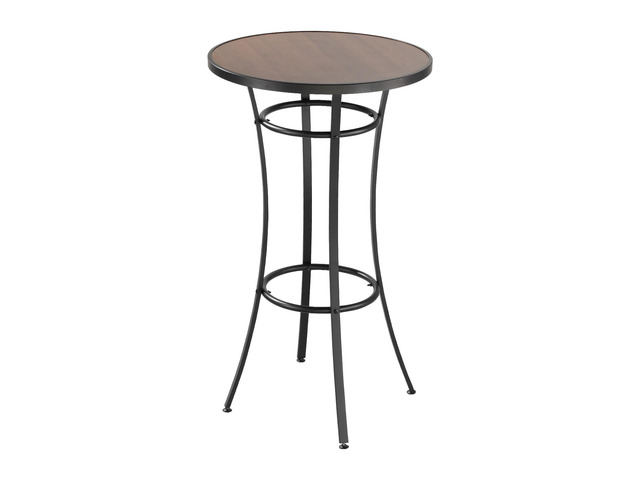 Outdoor Round Bar Table, 23.7 in Counter Bar Height Bistro Table, Patio Dining Tables with Easy-to-Clean Top & Sturdy Metal Frame, Indoor High Top...
