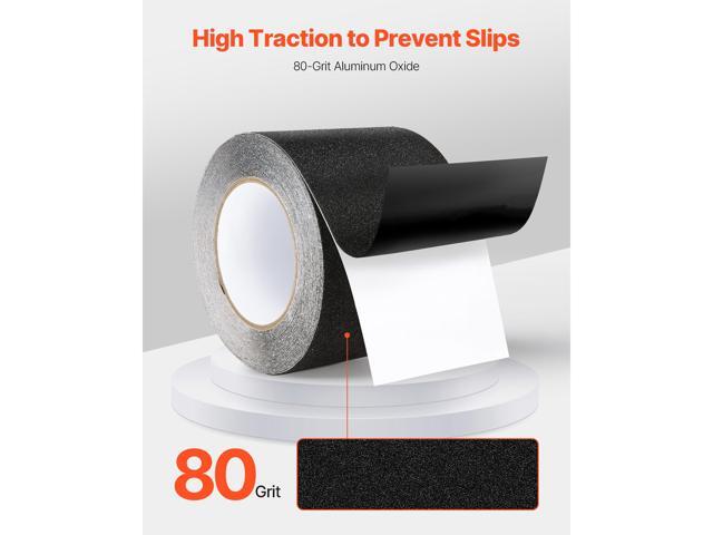 Anti-Slip Tape, 35 FT x 4 inch Non Slip Grip Tape for Stairs Steps, 80-Grit Aluminum Oxide High Traction Non-Skid Stair Treads with Strong Adhesive...