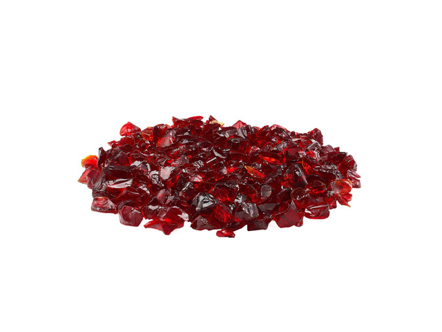 Fire Glass, 10 LBS / 4.5 KG Smokeless & High-Temperature Resistant Fireplace Rocks, 3/4-Inch / 19.05 mm Reflective Firepit Glass Rock, High Luster...